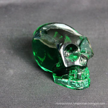 2015 transparent crystal skull model, cryan glass skull model for gift